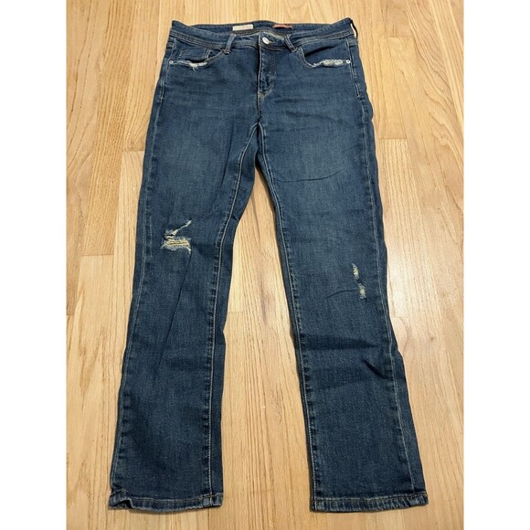 Anthropologie Pilcro Medium Wash Slim Boyfriend Denim Jeans Womens Sz 29 - Picture 1 of 4